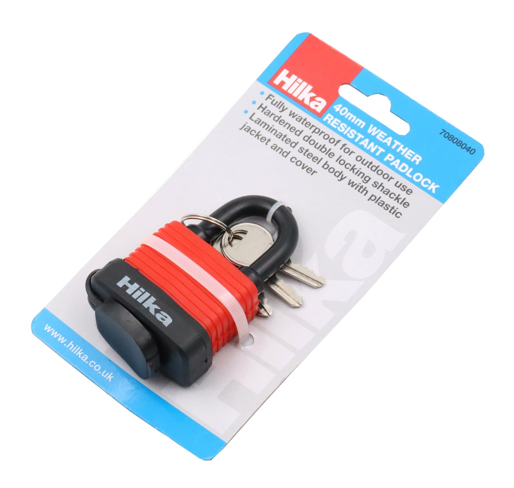 Hilka 40mm Weather Resistant Padlock 70808040