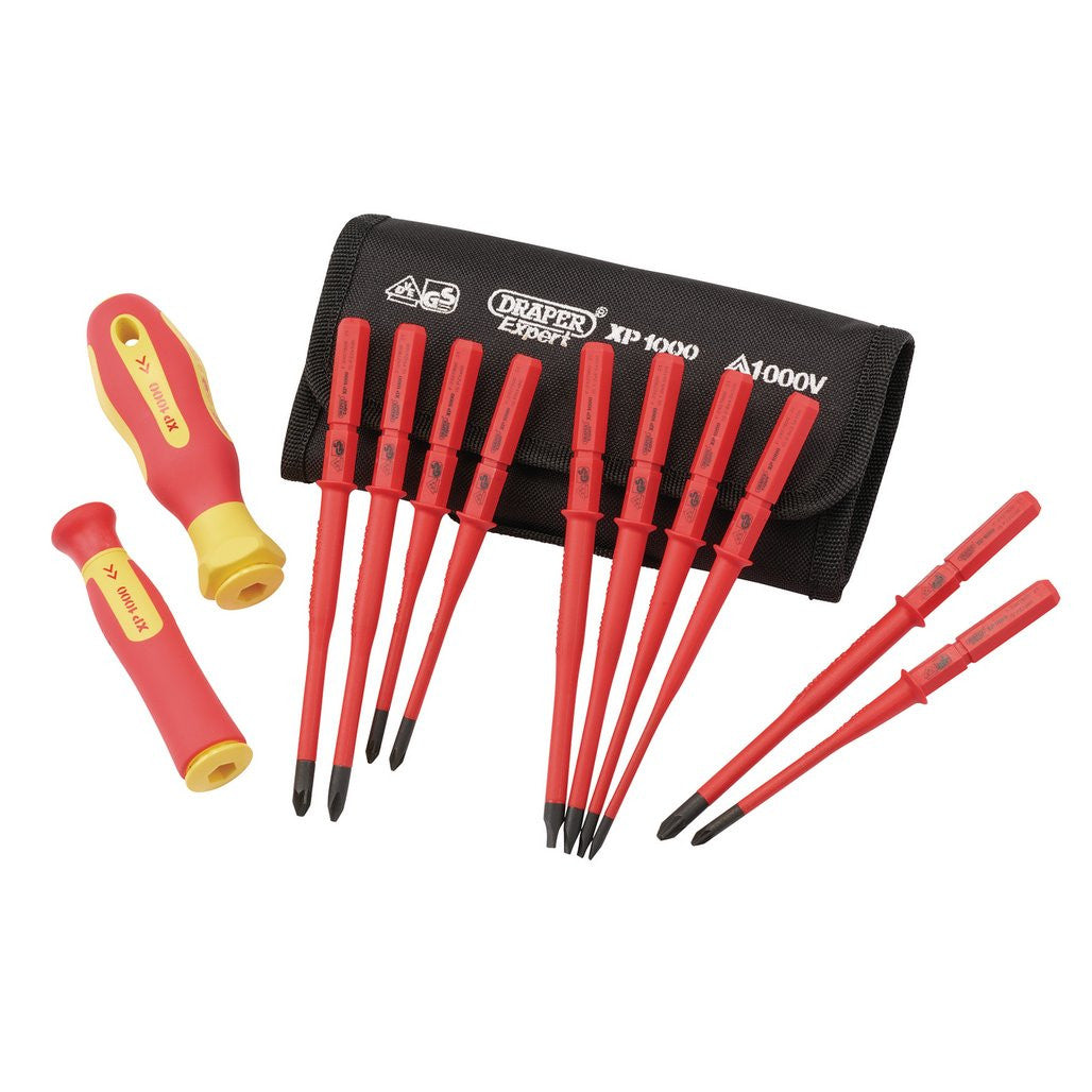 Draper XP1000® VDE Slimline Interchangeable Screwdriver Set (12 Piece)  70867