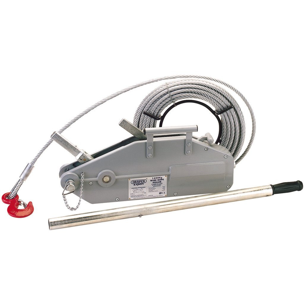 Draper Expert Wire Rope Puller, 1600Kg (3,500lbs) 71208