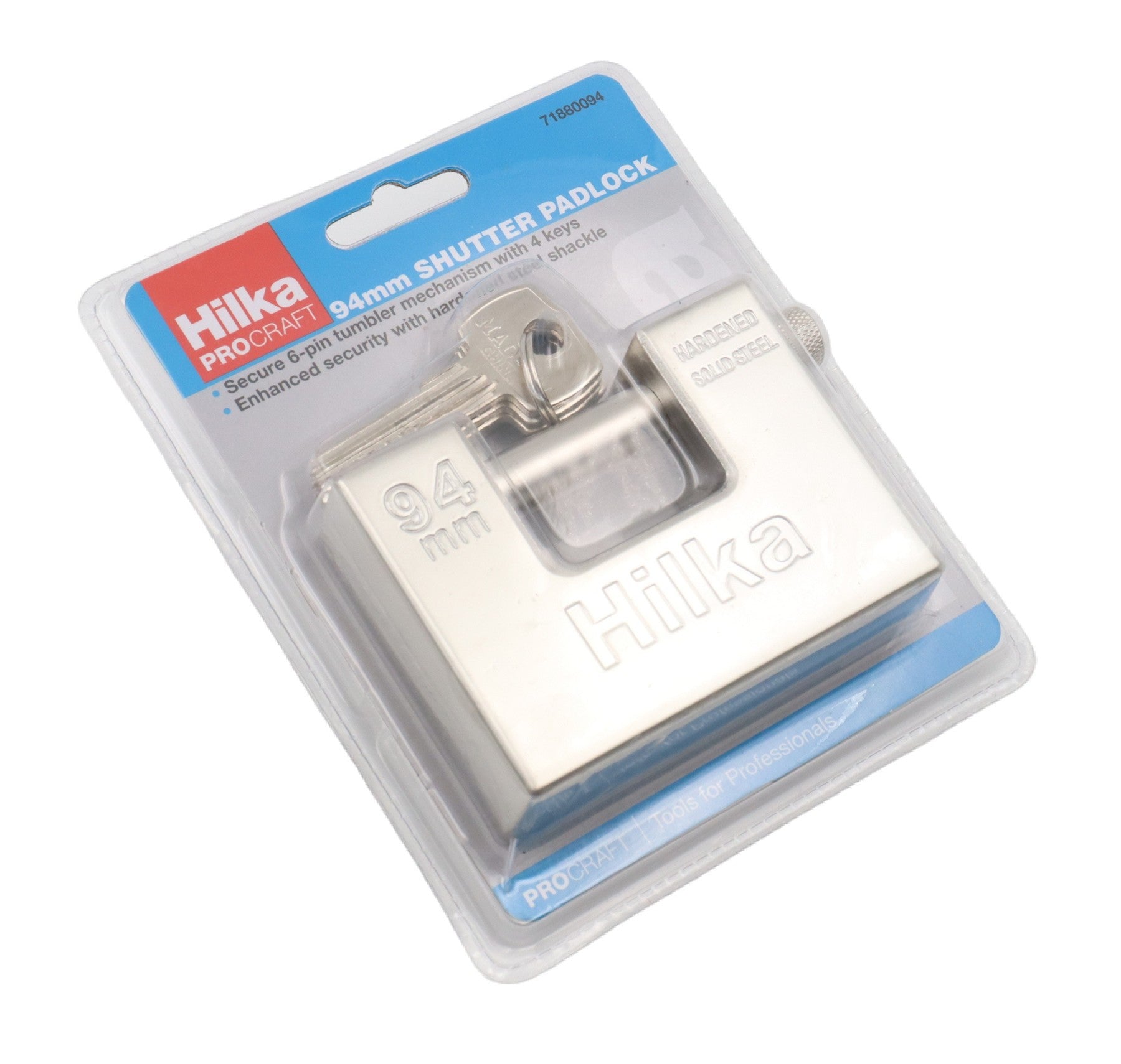 Hilka 94mm Shutter Padlock 71880094