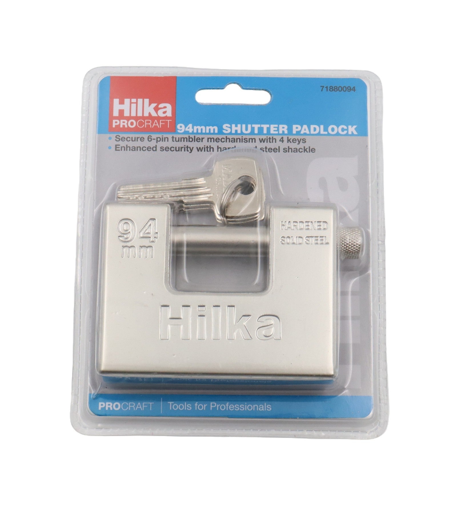 Hilka 94mm Shutter Padlock 71880094
