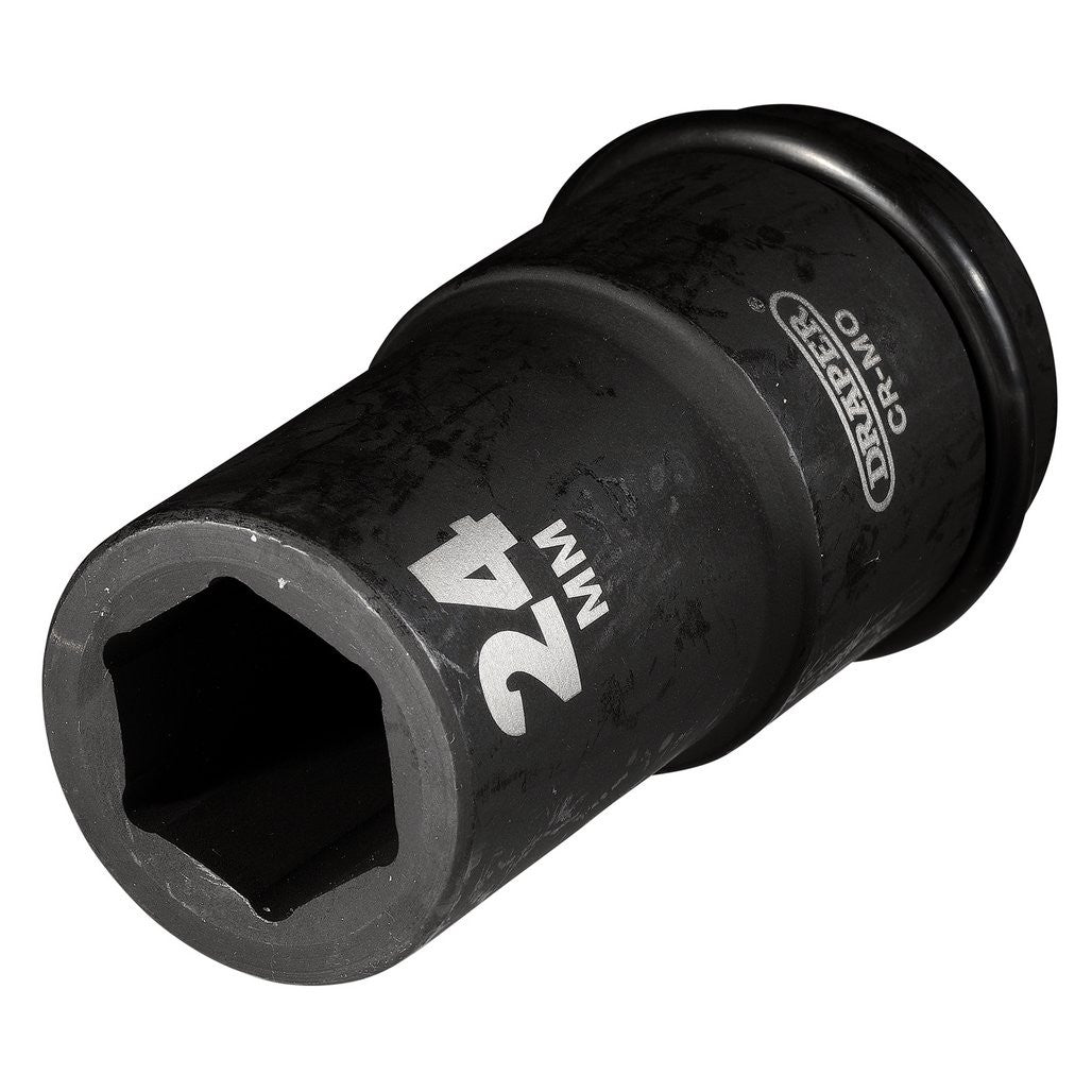 Draper Hi-TORQ® Deep Impact Socket, 3/4" Sq. Dr., 24mm  71883
