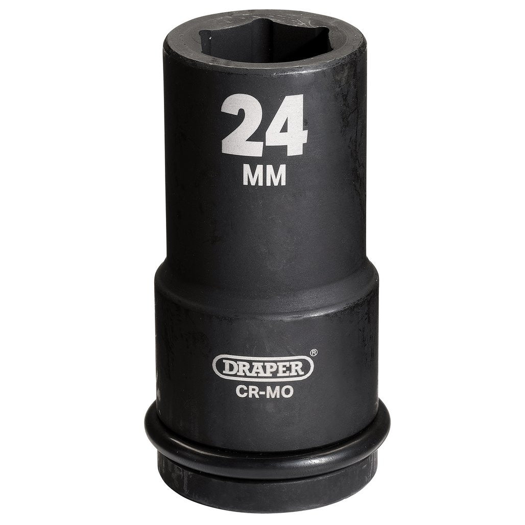 Draper Hi-TORQ® Deep Impact Socket, 3/4" Sq. Dr., 24mm  71883