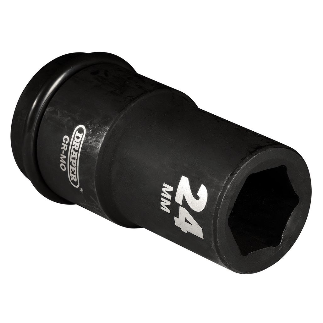 Draper Hi-TORQ® Deep Impact Socket, 3/4" Sq. Dr., 24mm  71883
