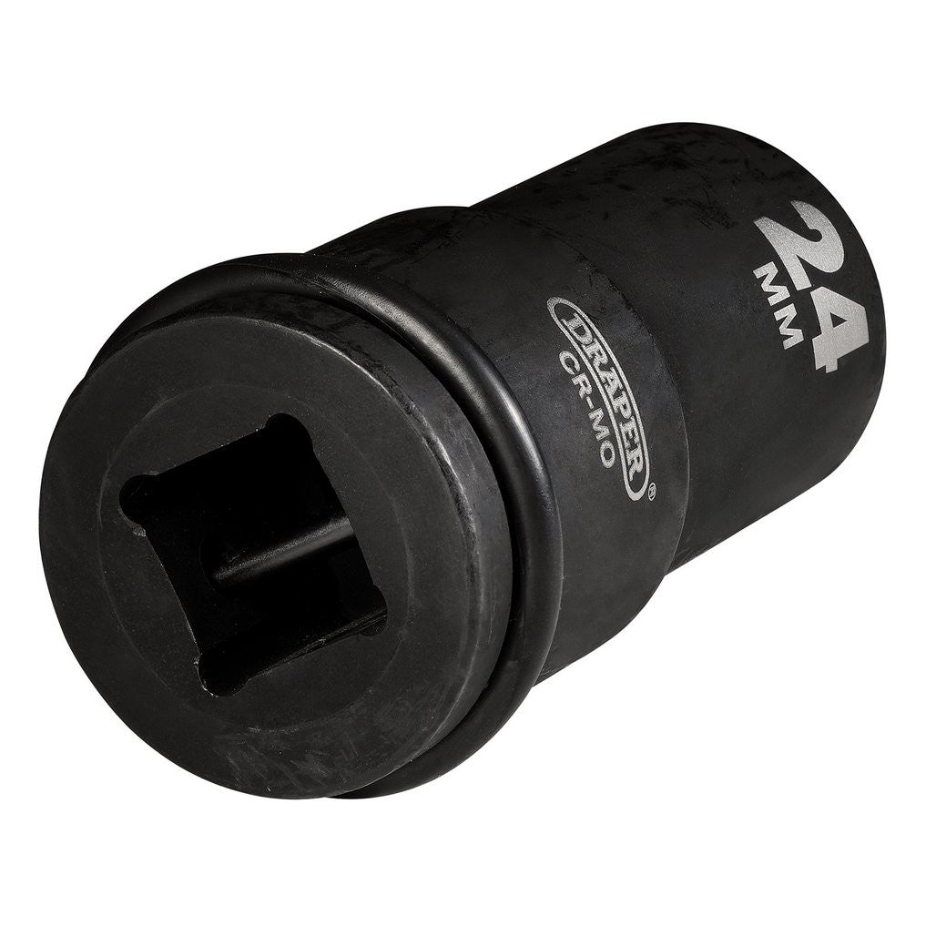 Draper Hi-TORQ® Deep Impact Socket, 3/4" Sq. Dr., 24mm  71883
