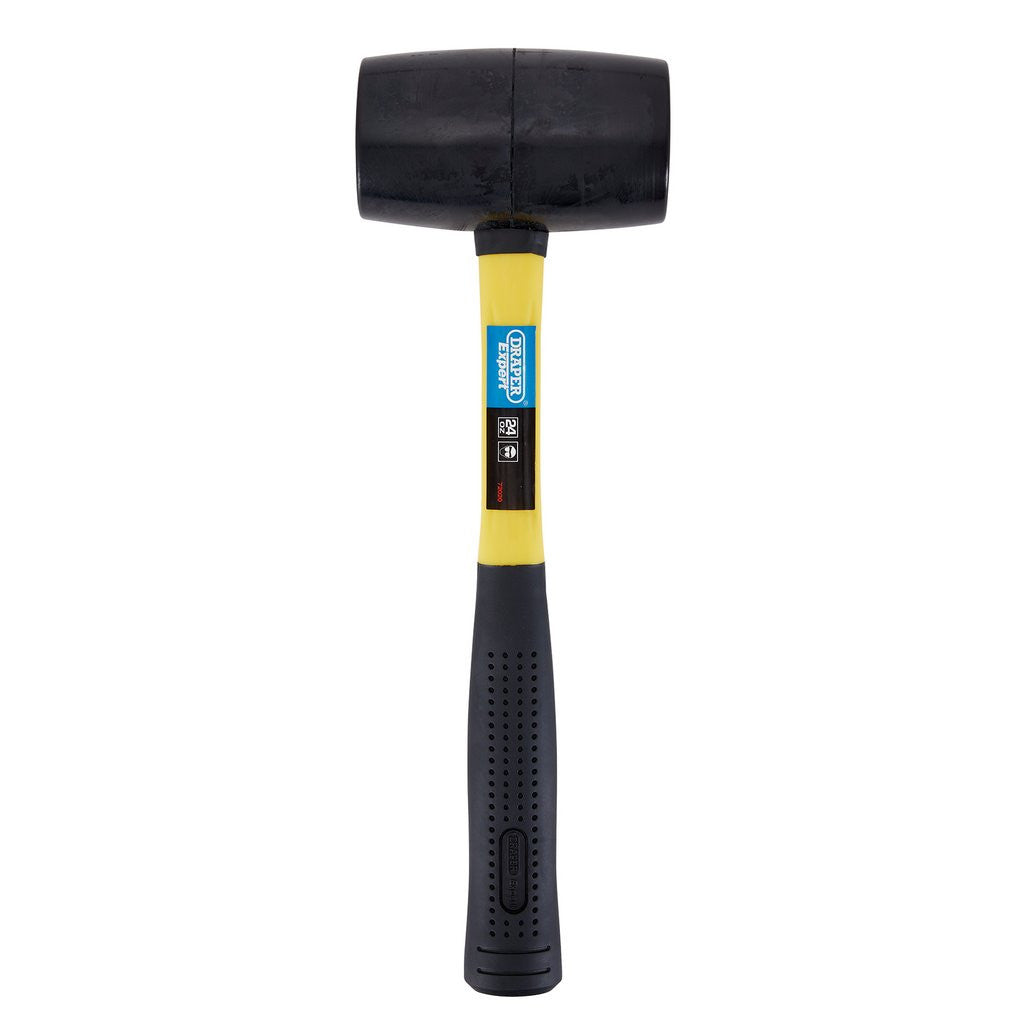 Draper Expert Rubber Mallet with Fibreglass Shaft, 680g/24oz  72020