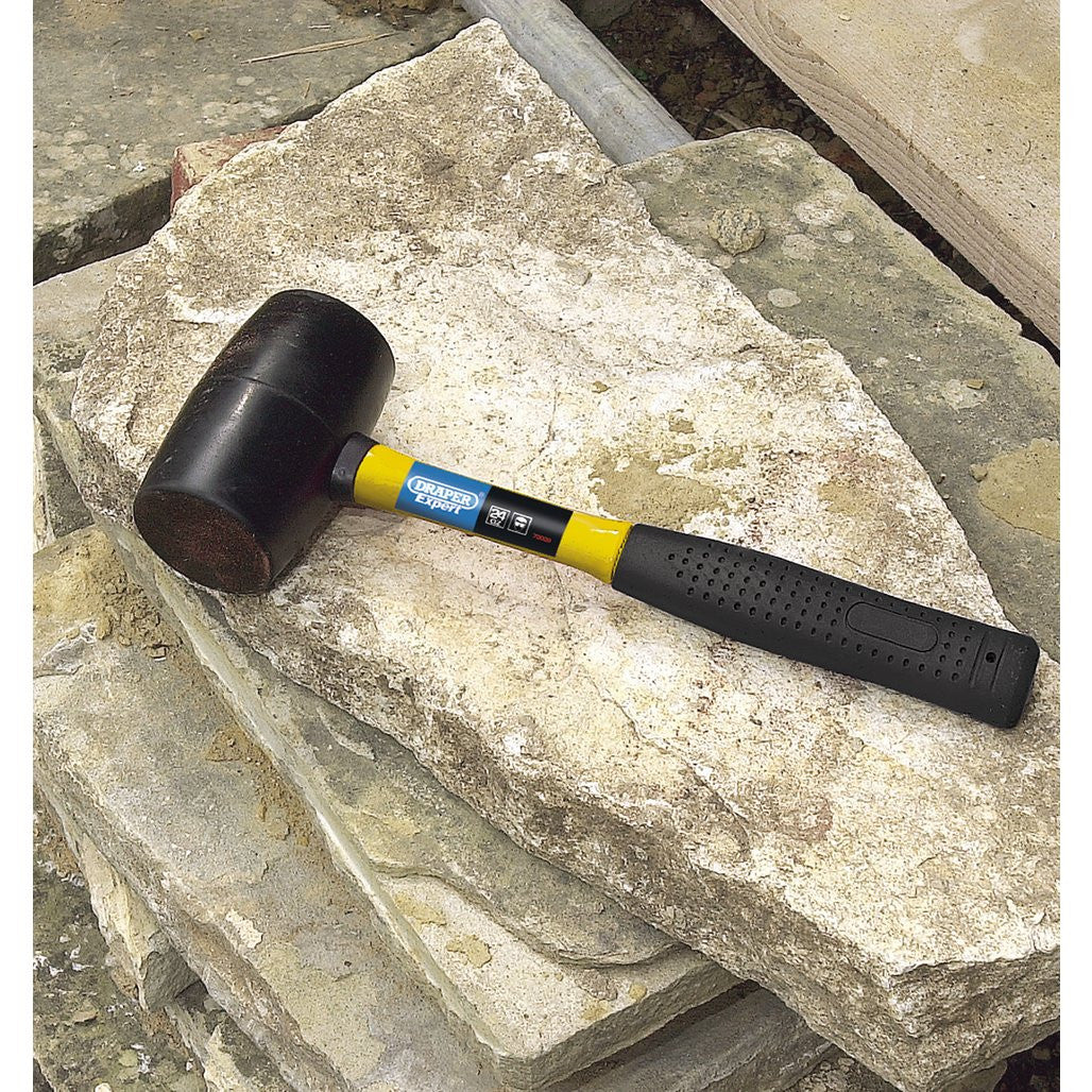 Draper Expert Rubber Mallet with Fibreglass Shaft, 680g/24oz  72020