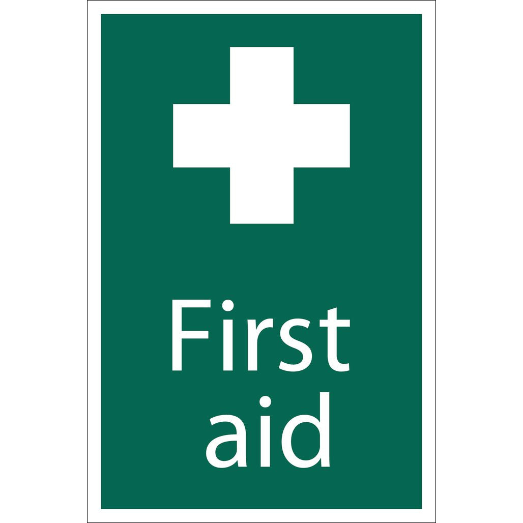 Draper First Aid' Safety Sign, 200 x 300mm 72534