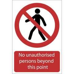 Draper No Unauthorised Persons Beyond This Point 72937