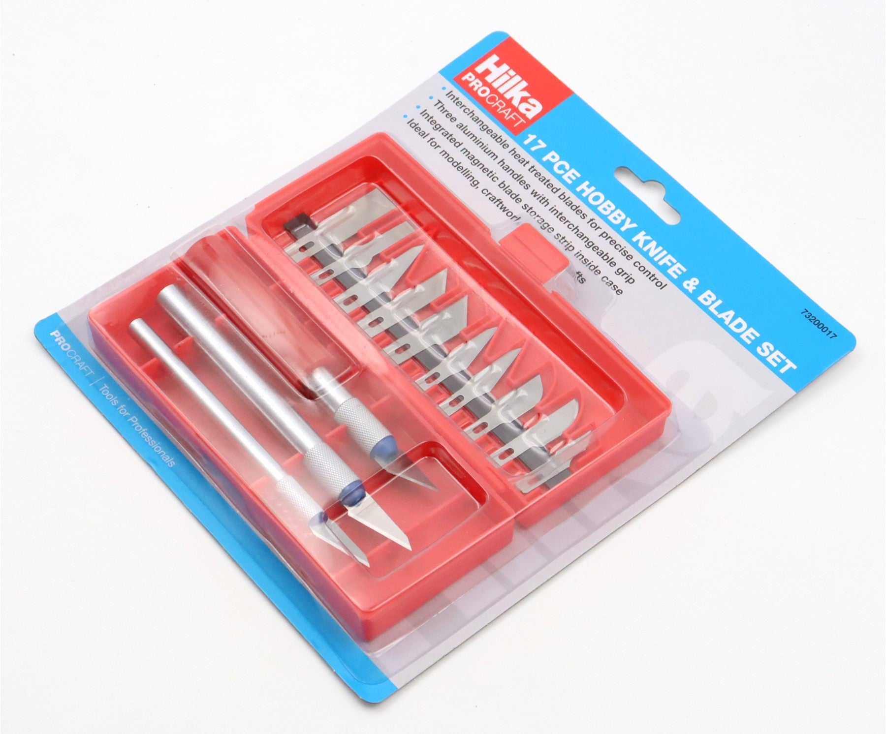 Hilka 17 pce Hobby Knife & Blade Set 73200017