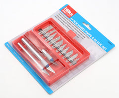 Hilka 17 pce Hobby Knife & Blade Set 73200017