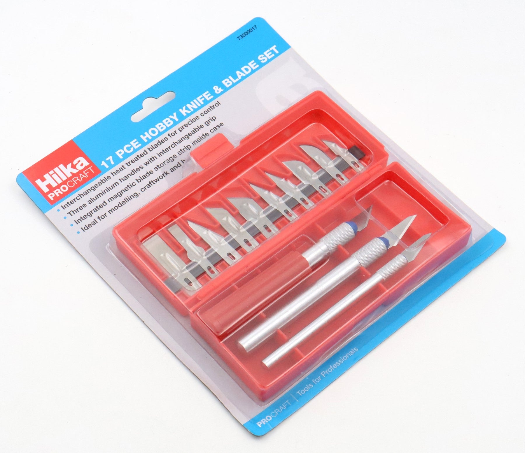 Hilka 17 pce Hobby Knife & Blade Set 73200017
