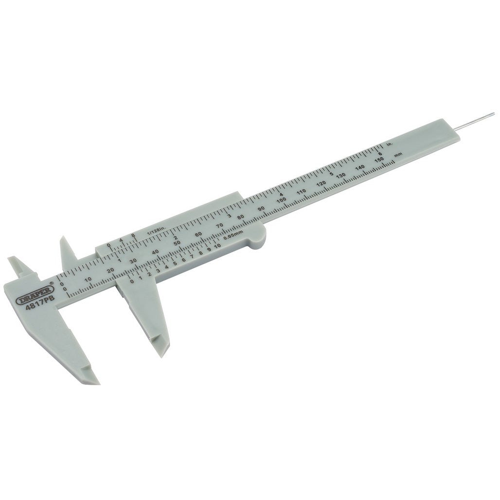 Draper Plastic Vernier Caliper, 0 - 150mm or 6"  73863