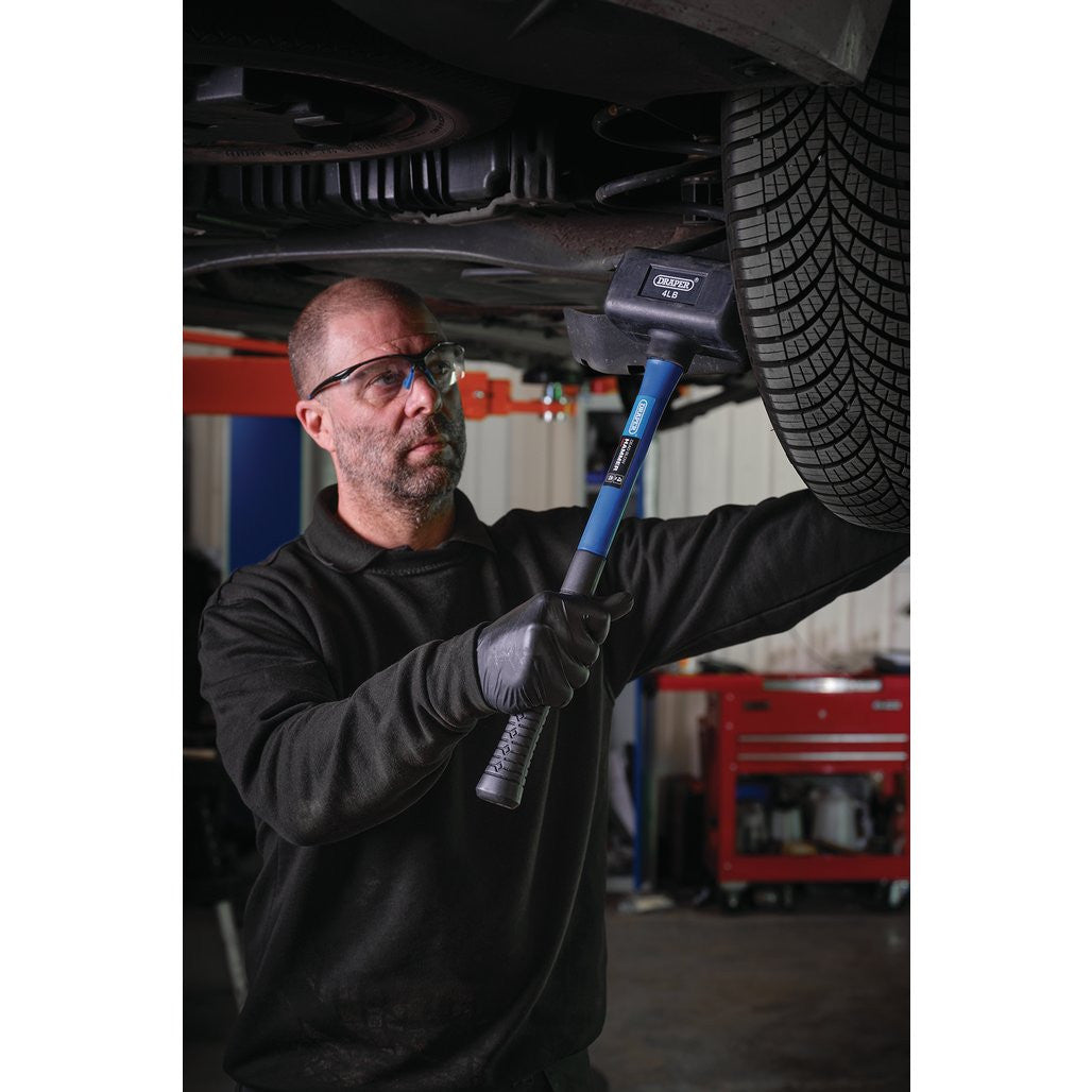 Draper Rubber Dead Blow Hammer with Fibreglass Shaft, 1.8kg/4lb  74319
