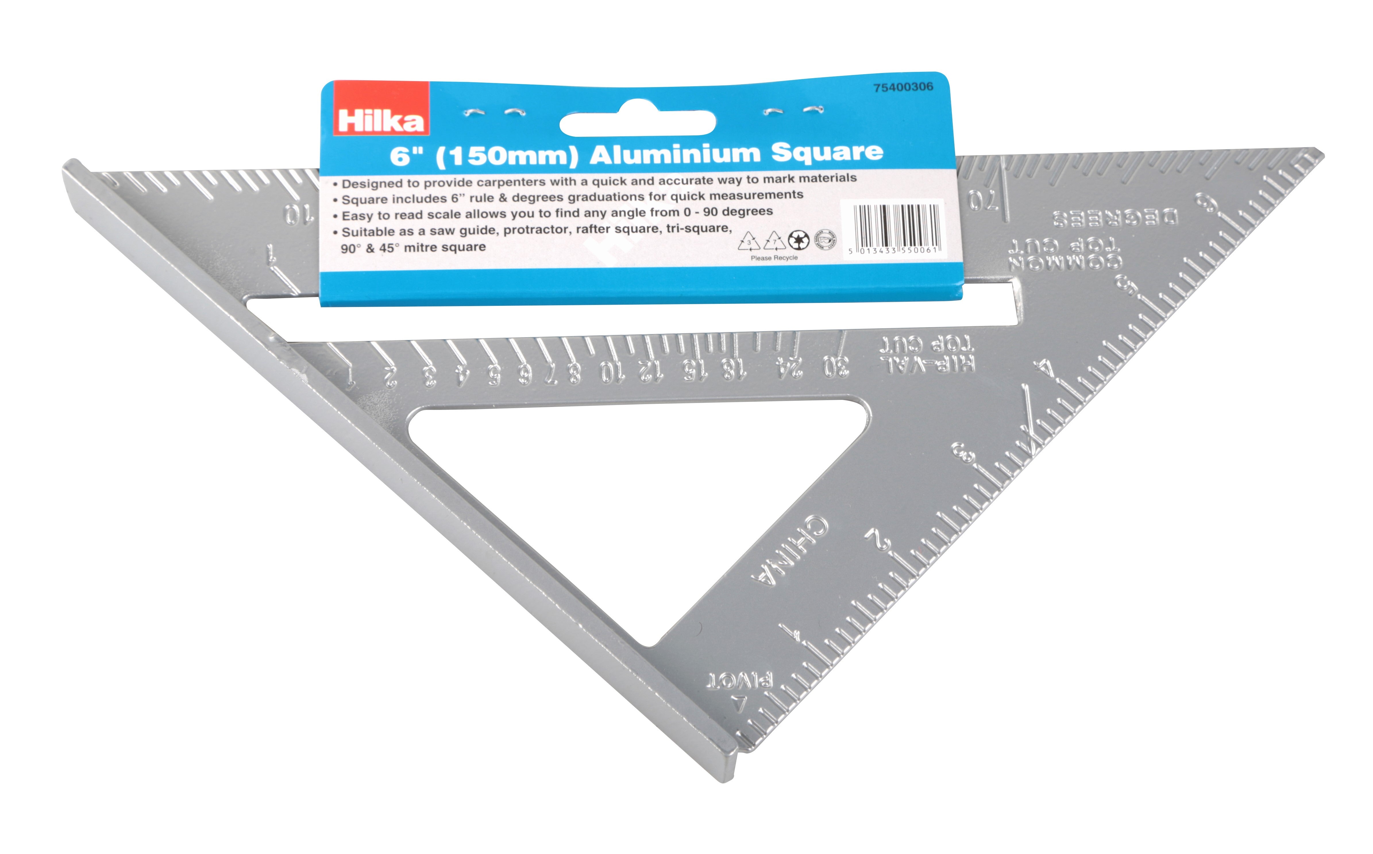 Hilka 6" (150mm) Aluminium Square 75400306