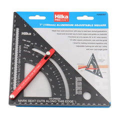 Hilka 7" (180mm) Aluminium Adjustable Square 75400307