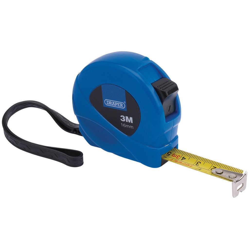 Draper Measuring Tape, 3m/10ft x 16mm, Blue  75880