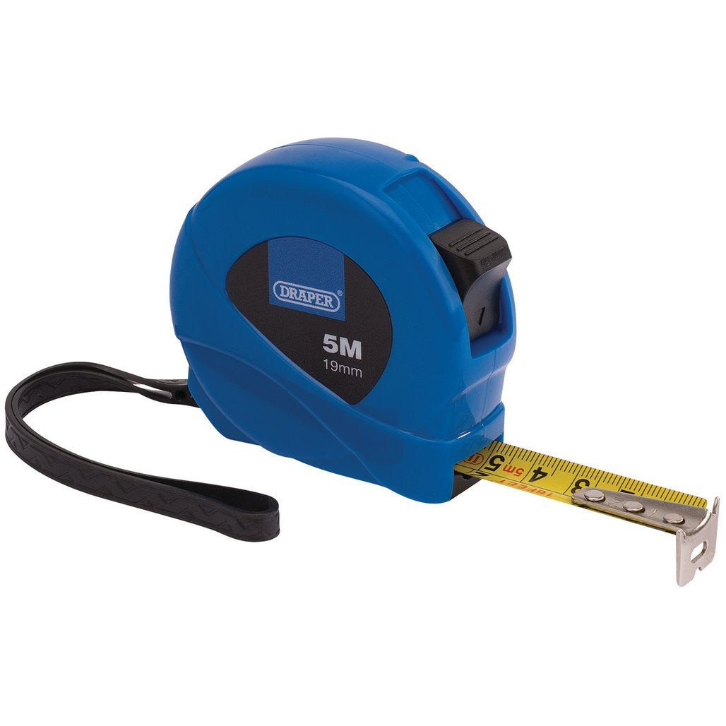 Draper Measuring Tape, 5m/16ft x 19mm, Blue  75881