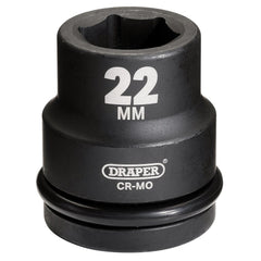 Draper Hi-TORQ® Impact Socket, 3/4" Sq. Dr., 22mm  75968