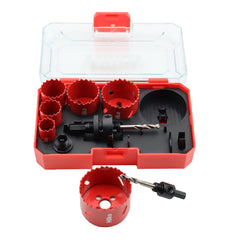 Hilka 9 pce Bi-Metal Electricians Holesaw Set 76600009