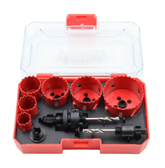 Hilka 9 pce Bi-Metal Electricians Holesaw Set 76600009