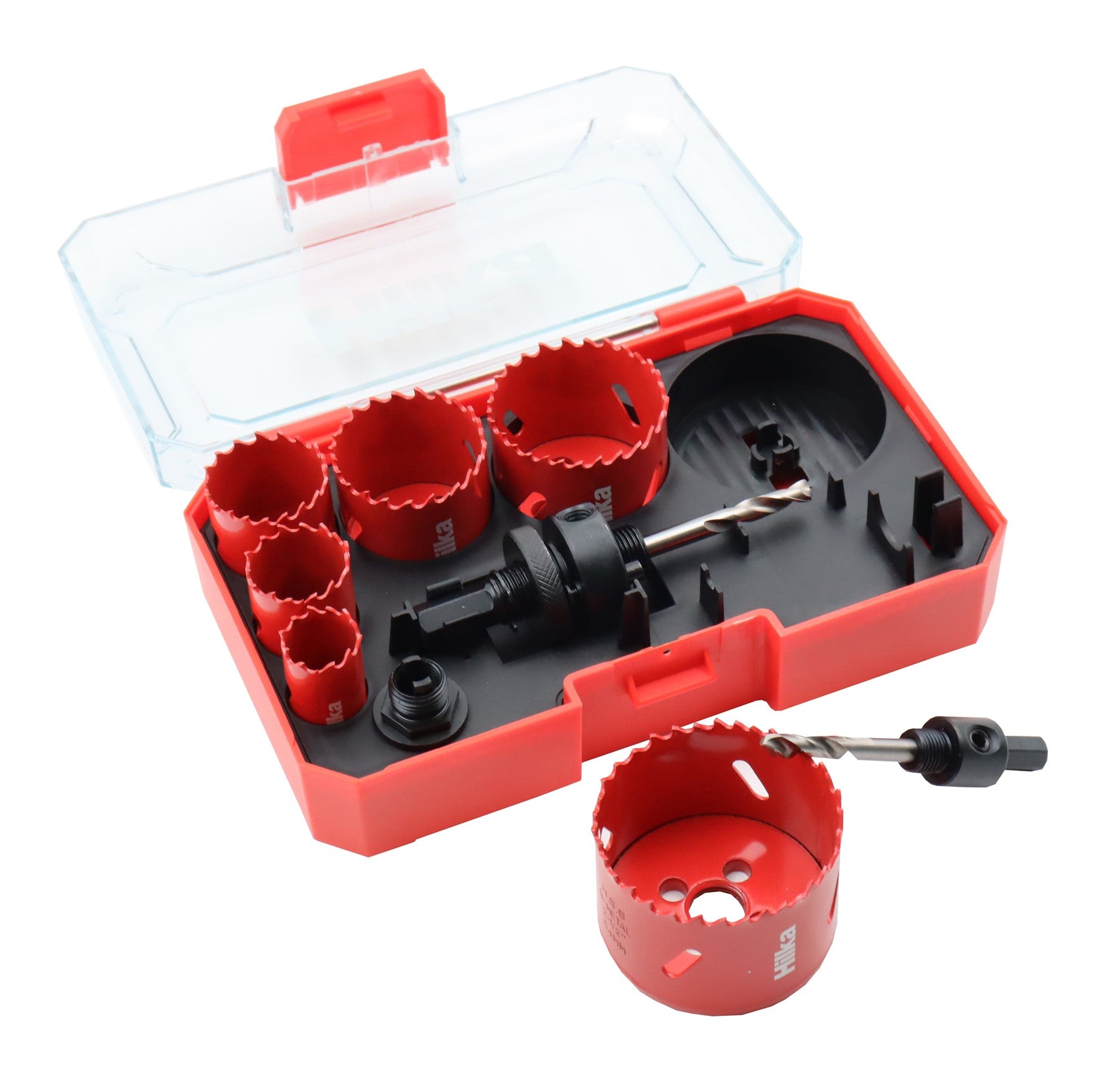 Hilka 9 pce Bi-Metal Electricians Holesaw Set 76600009