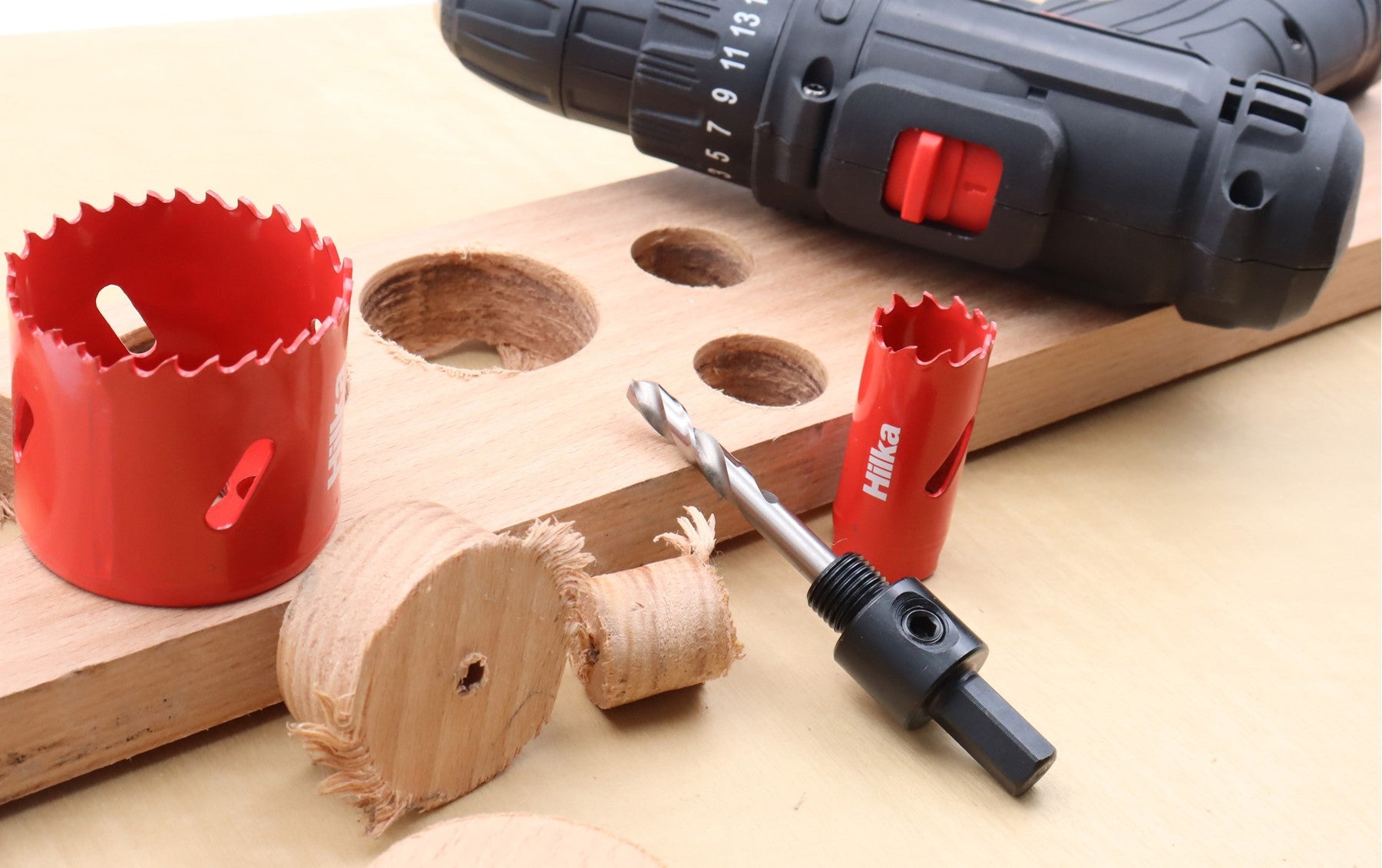 Hilka 9 pce Bi-Metal Electricians Holesaw Set 76600009