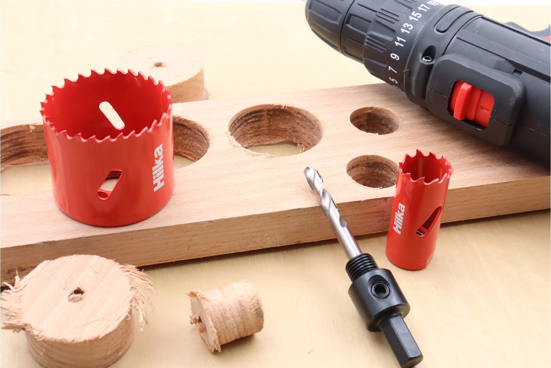 Hilka 9 pce Bi-Metal Electricians Holesaw Set 76600009