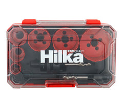Hilka 9 pce Bi-Metal Electricians Holesaw Set 76600009