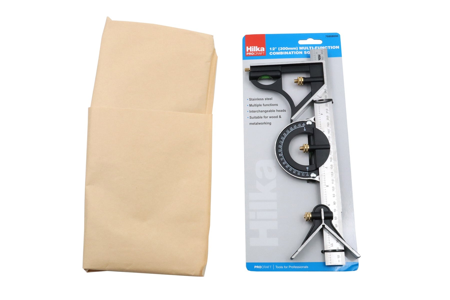 Hilka 12" (300mm) Multi-Function Combination Square 76808000