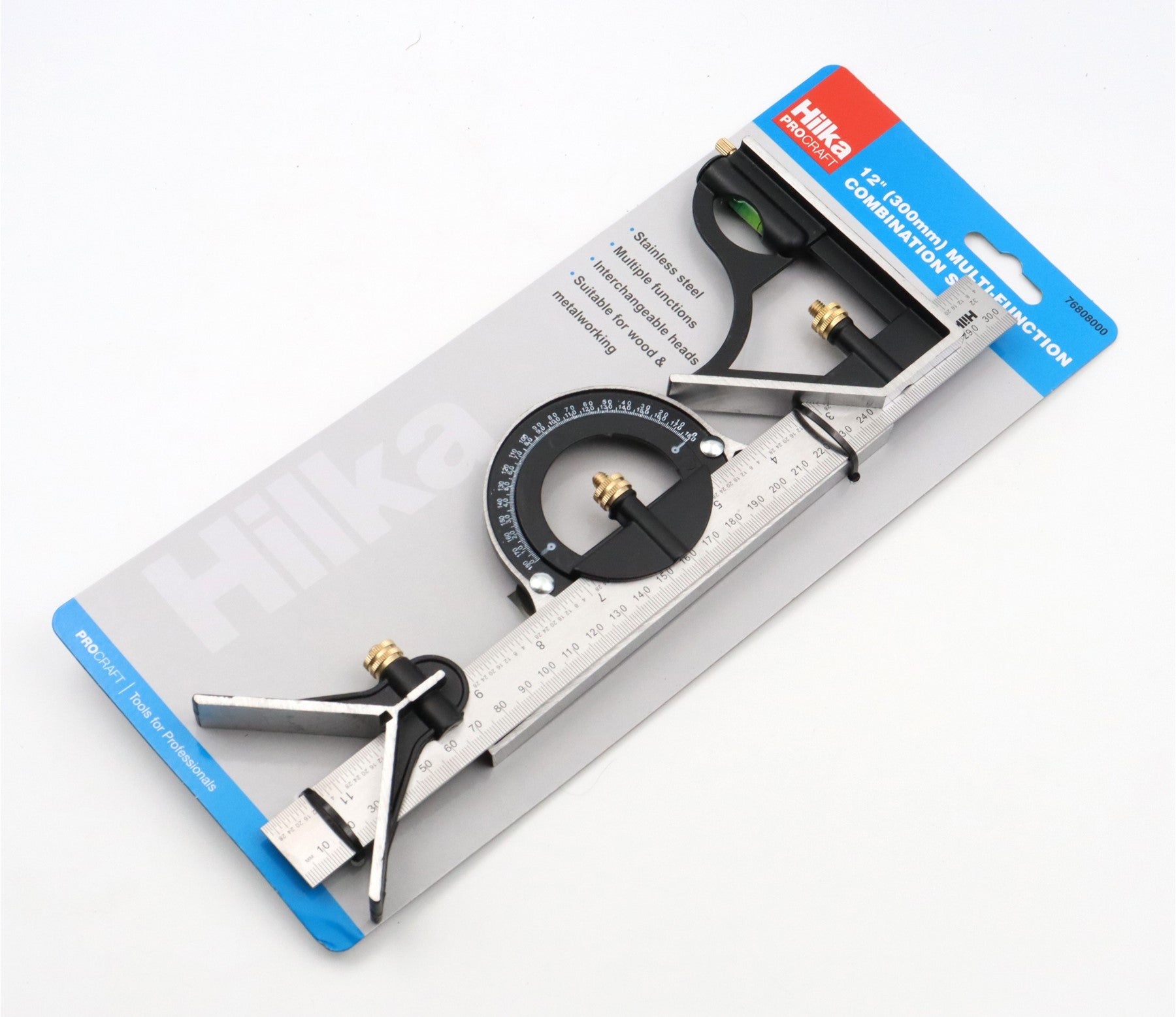 Hilka 12" (300mm) Multi-Function Combination Square 76808000