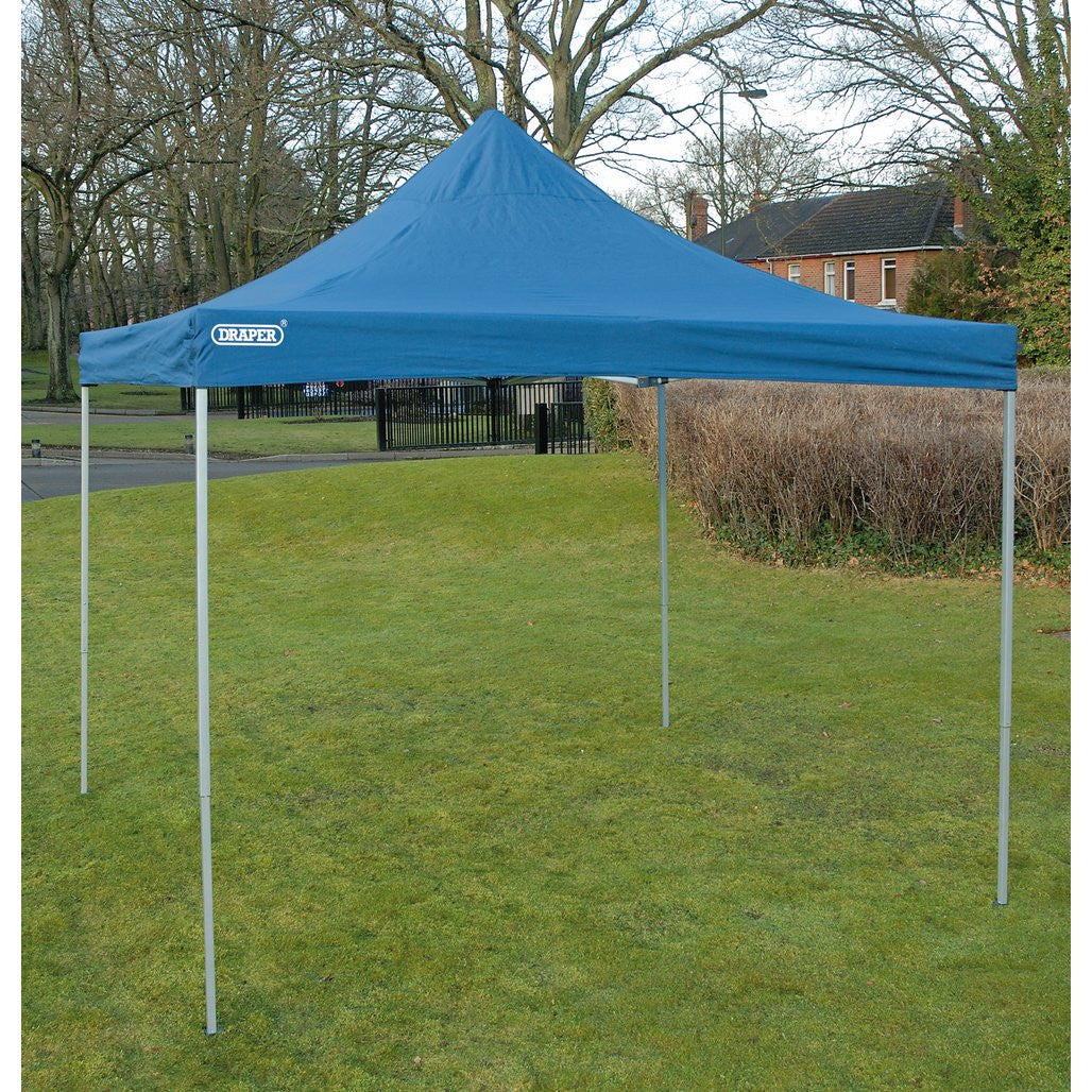 Draper Folding Gazebo, 3 x 3m, Blue  76942