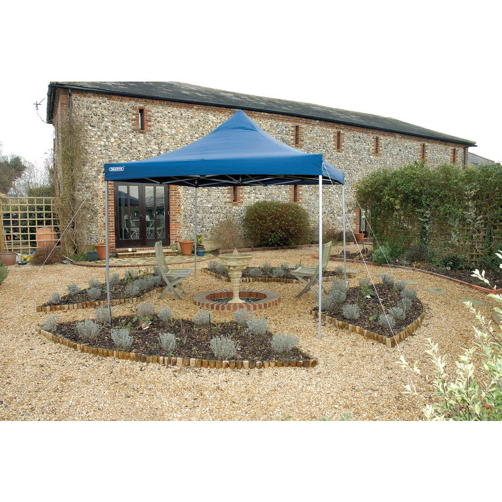 Draper Folding Gazebo, 3 x 3m, Blue  76942