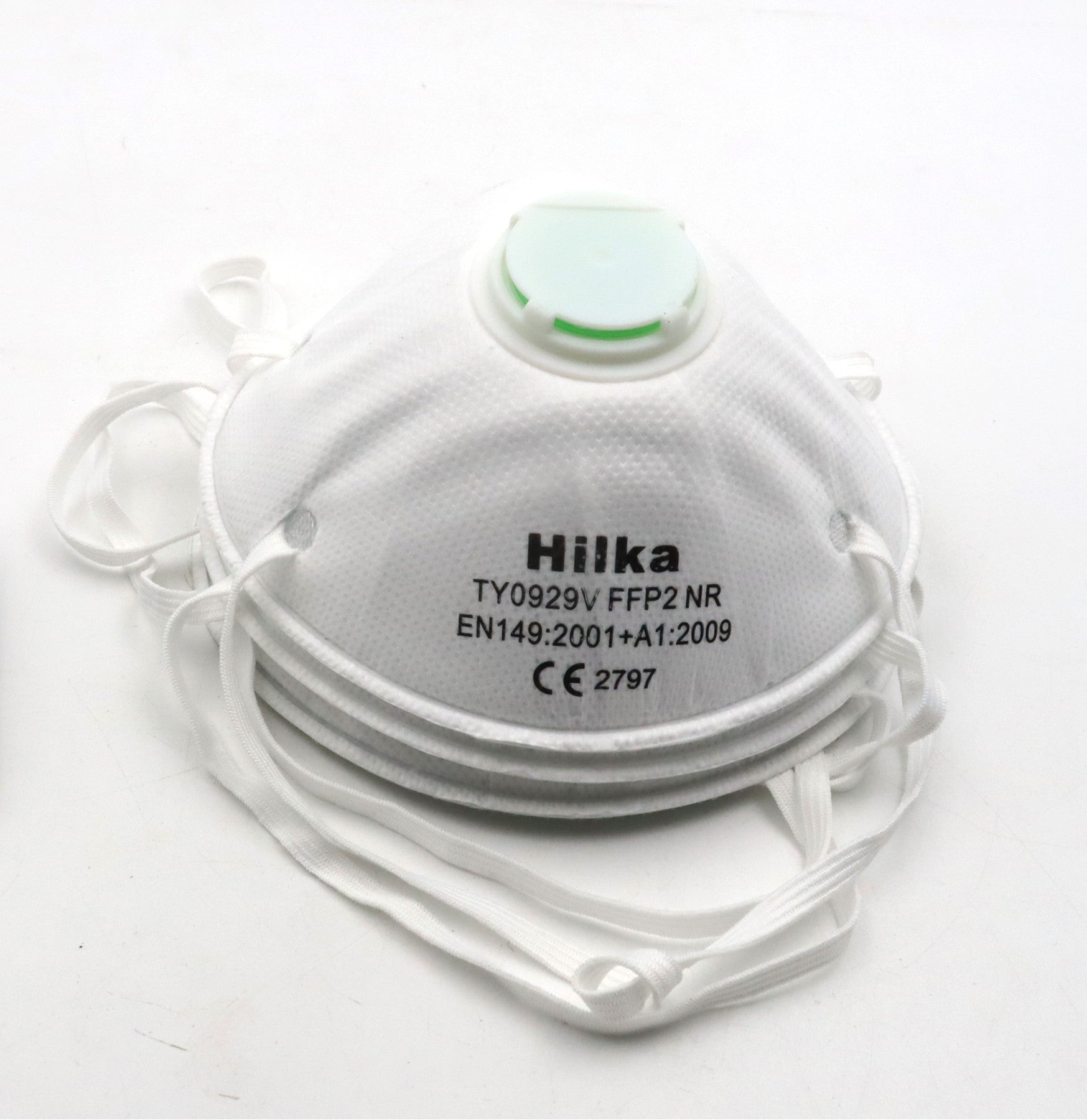 Hilka 3 pce Moulded Valve Disposable Masks FFP2 77506003
