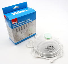 Hilka 3 pce Moulded Valve Disposable Masks FFP2 77506003
