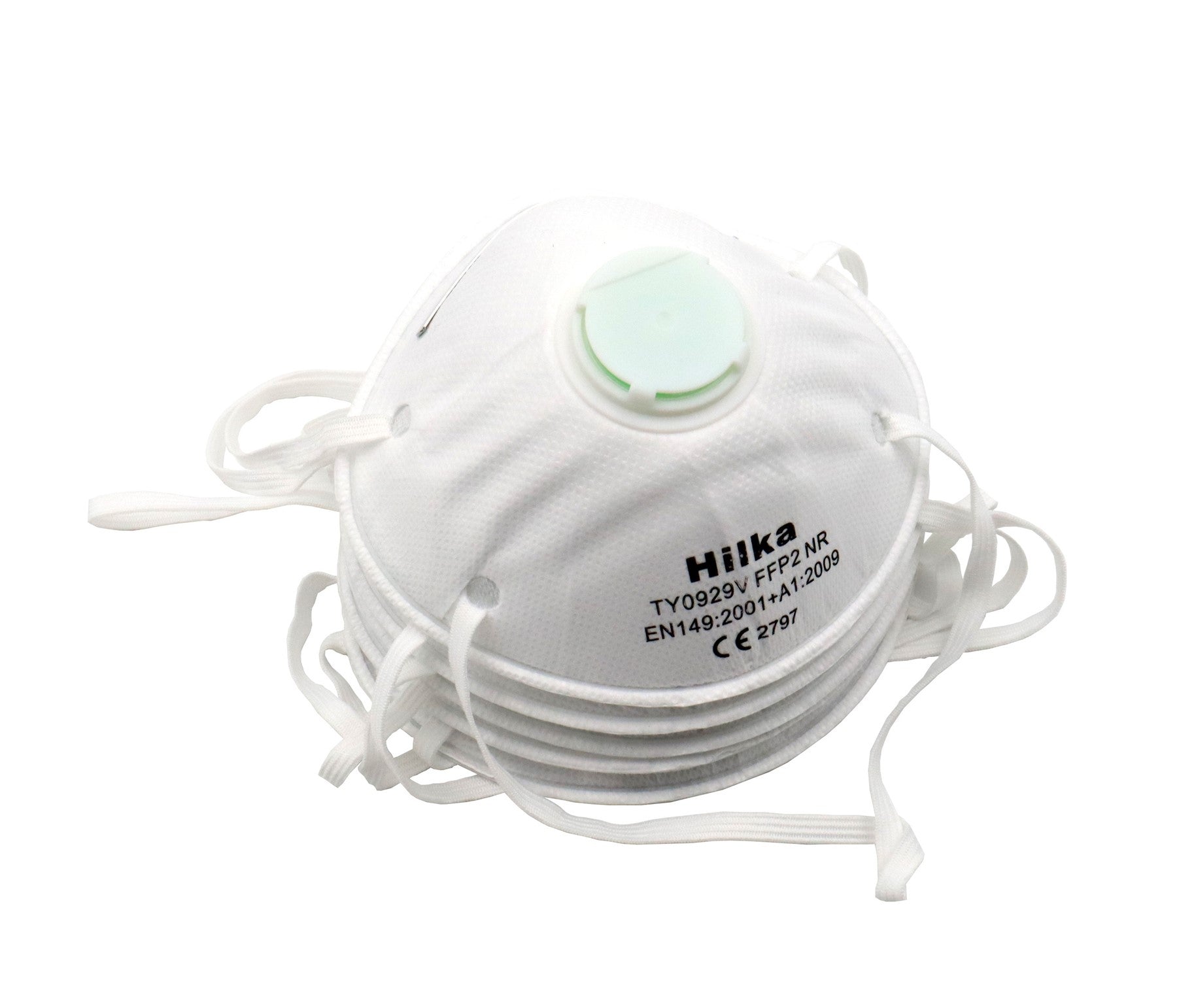 Hilka 5 pce Moulded Valve Disposable Masks FFP2 77506005