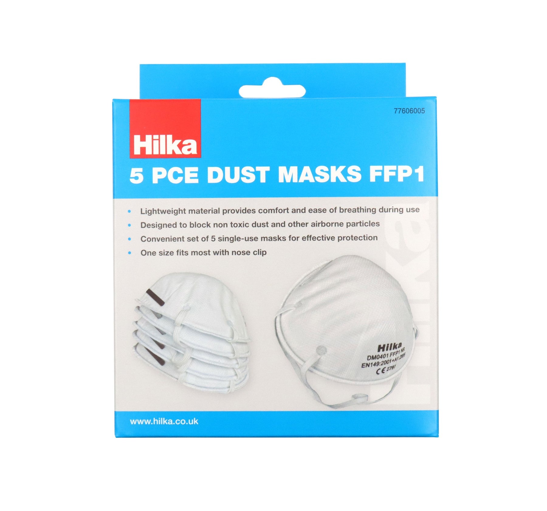 Hilka 5 pce Dust Masks FFP1 77606005