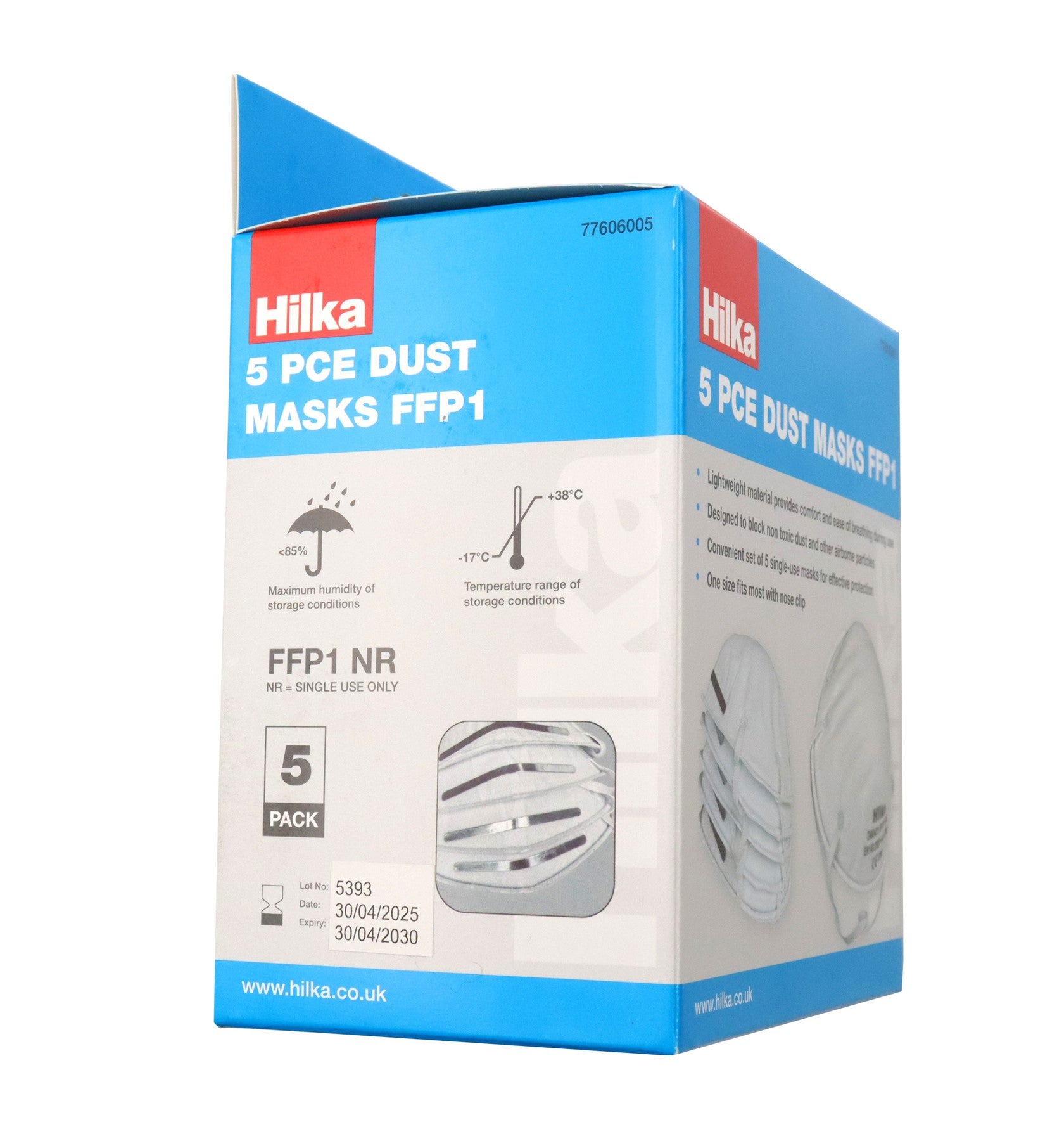 Hilka 5 pce Dust Masks FFP1 77606005