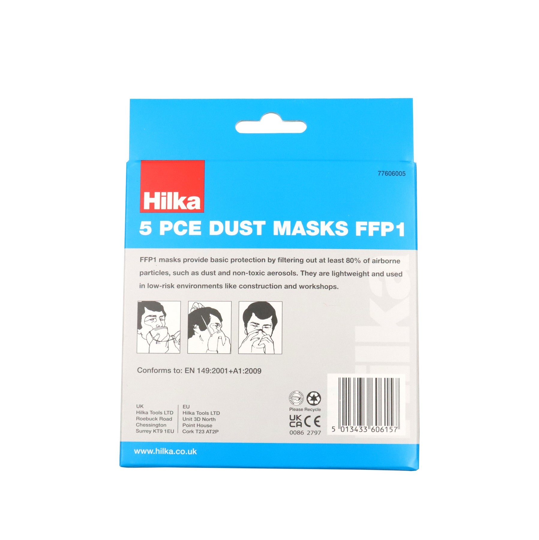 Hilka 5 pce Dust Masks FFP1 77606005