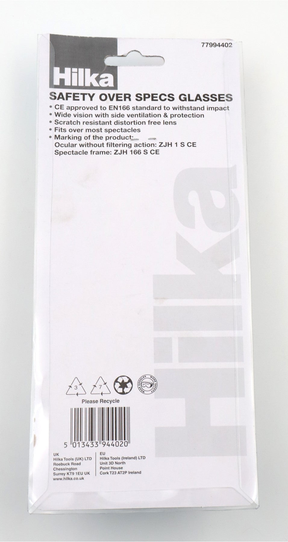 Hilka Safety Over Specs Glasses 77994402