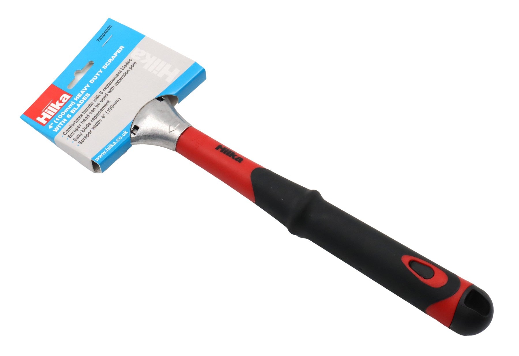 Hilka 4" Heavy Duty Scraper with 6 Blades 78304005