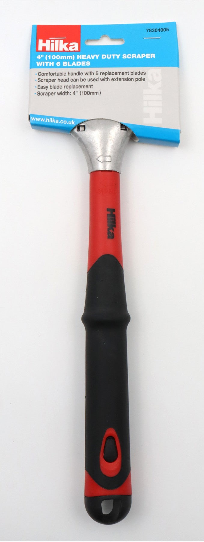 Hilka 4" Heavy Duty Scraper with 6 Blades 78304005