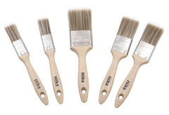 Hilka 5 pce Eco Synthetic Bristle Paint Brushes 78705505