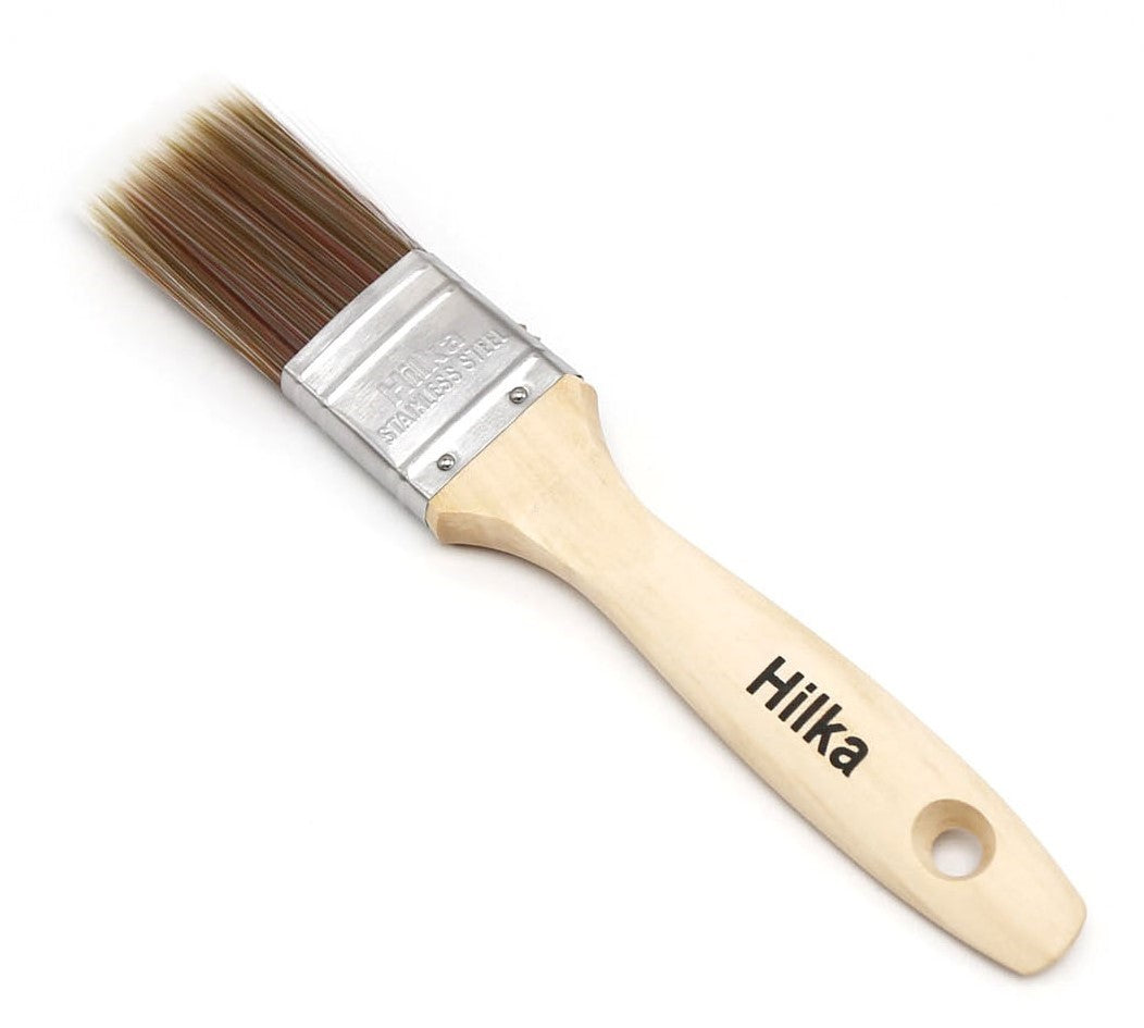 Hilka 1 1/2" Wooden Synthetic Bristle Paint Brush 78710015
