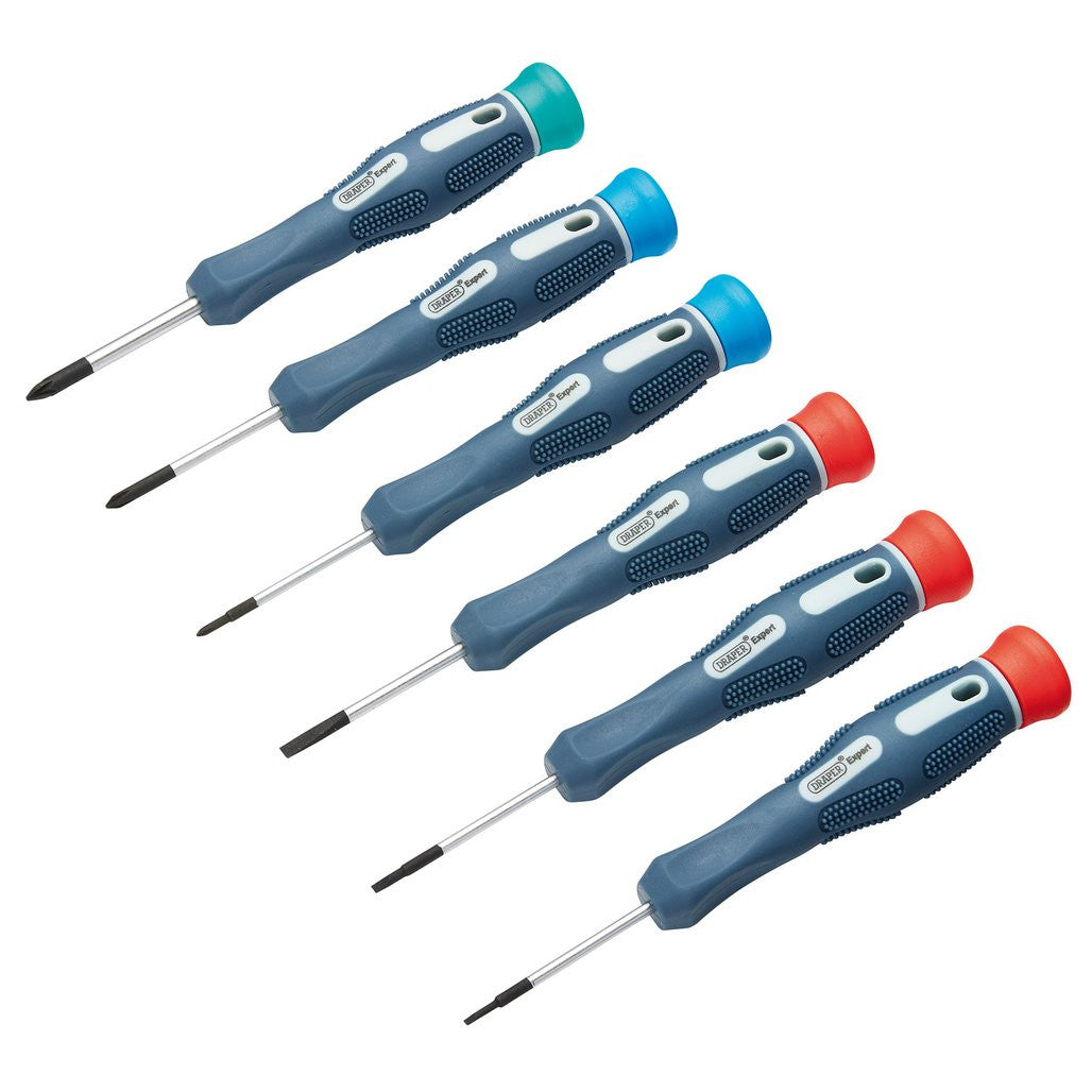 Draper Expert Soft Grip Precision Screwdriver Set (6 Piece)  78924