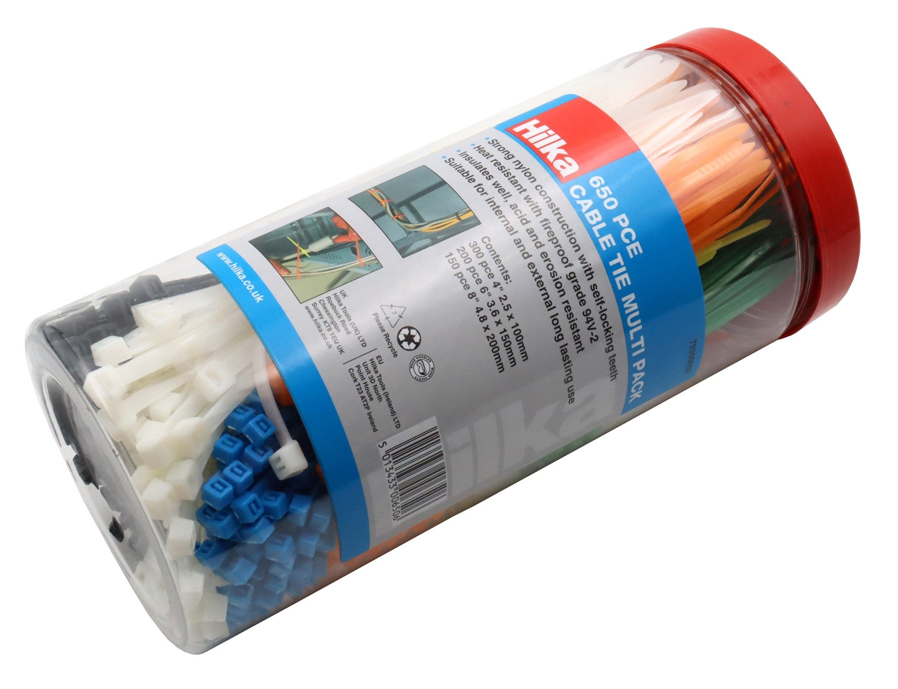 Hilka 650 pce Cable Tie Multi Pack 79300650