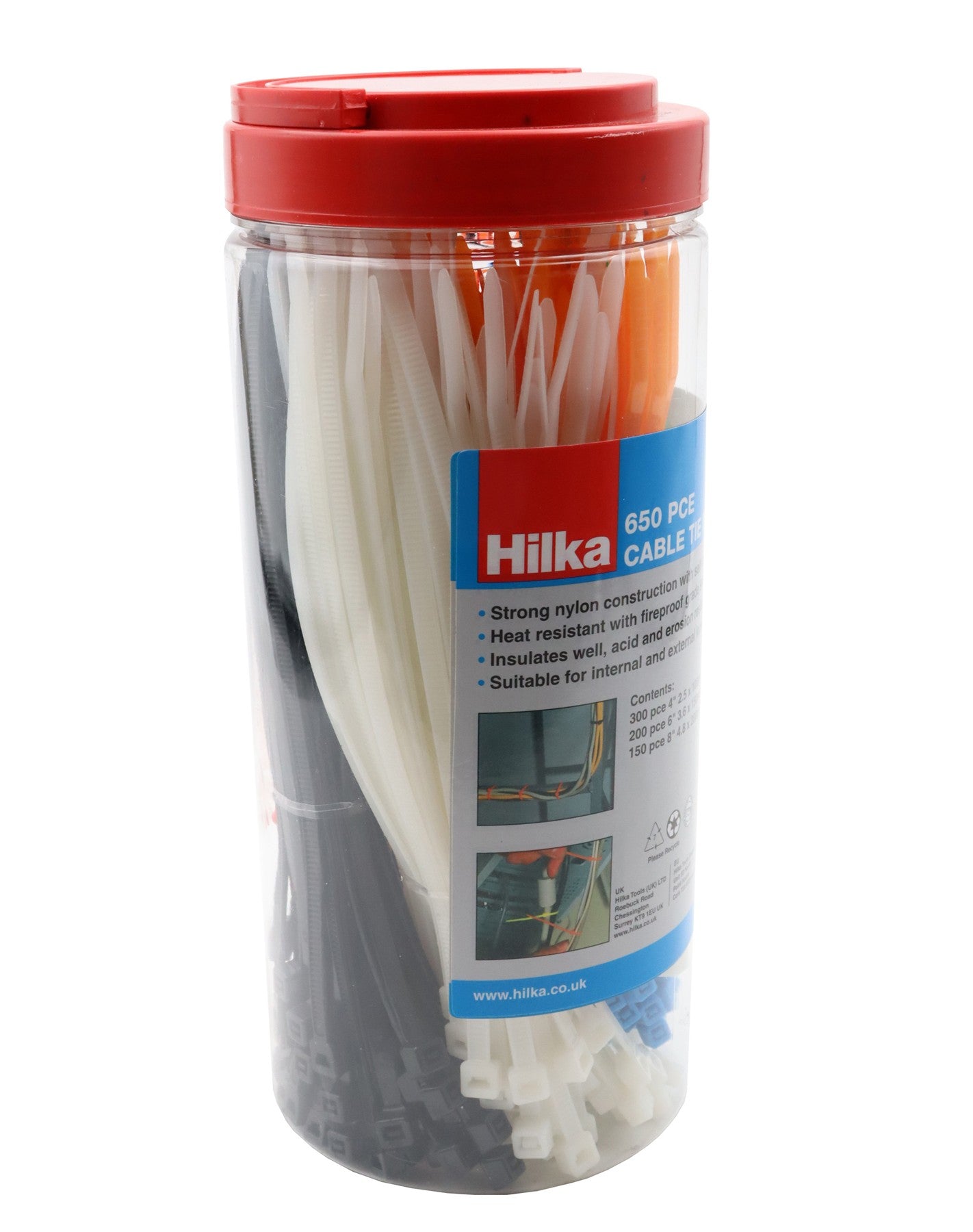 Hilka 650 pce Cable Tie Multi Pack 79300650
