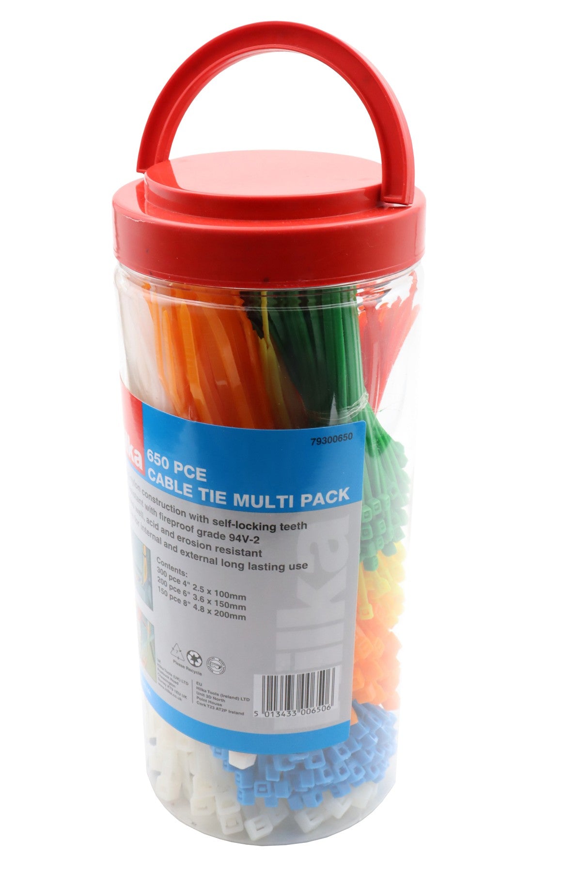 Hilka 650 pce Cable Tie Multi Pack 79300650