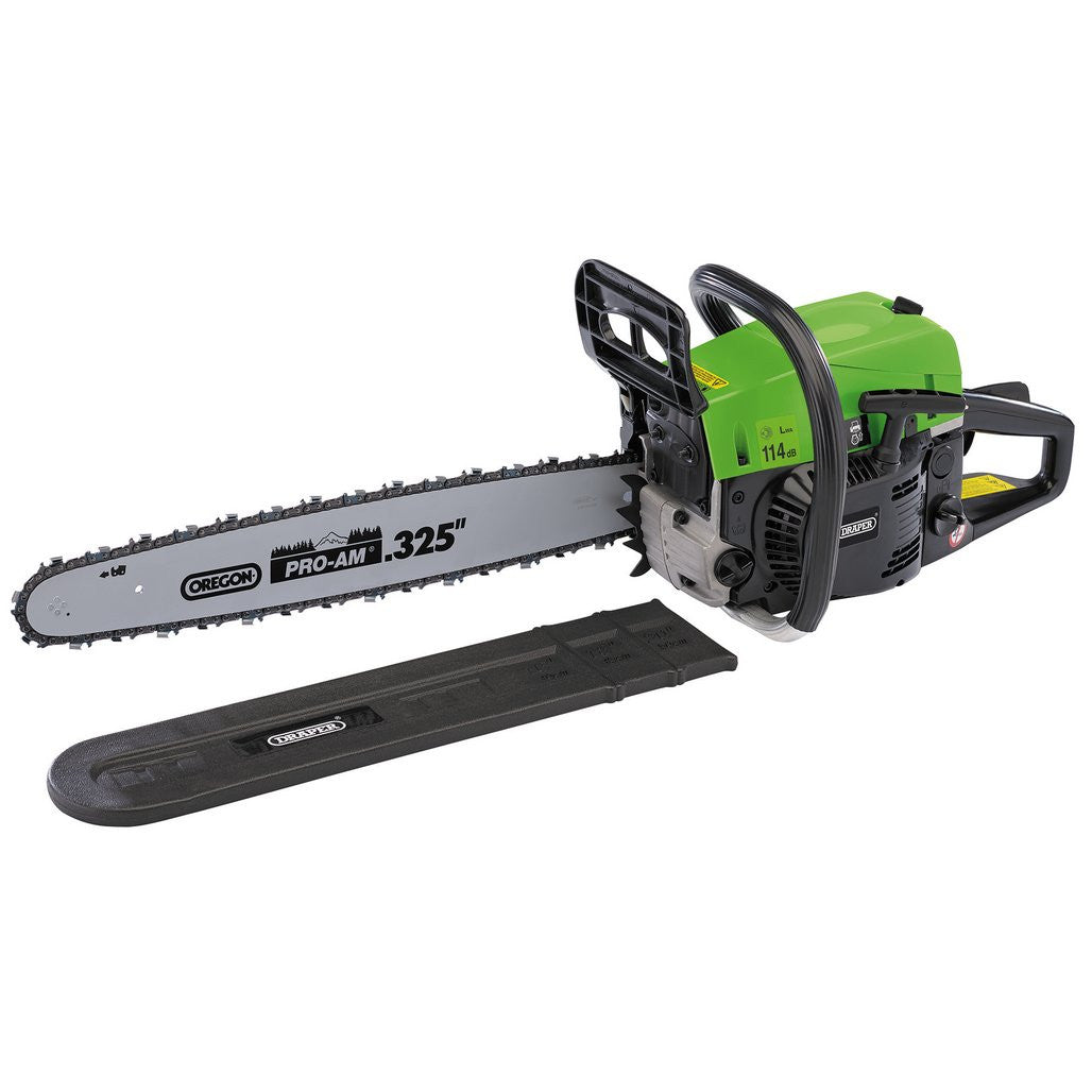 Draper Petrol Chainsaw, 500mm, 52cc  80106