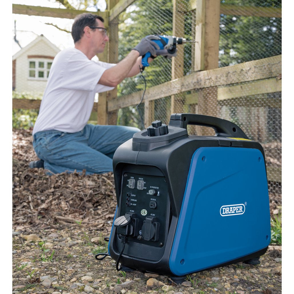 Draper Petrol Inverter Generator, 1700W  80956